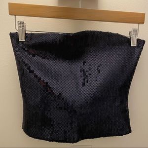 Women’s reformation sequin tube top
